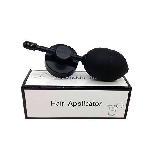 immetee Hair Fibers Pump Fiber Applicator, Spray Application Atomizador Nozzle for Hair Building Fibers Hair Thickening Tools (BLACK)