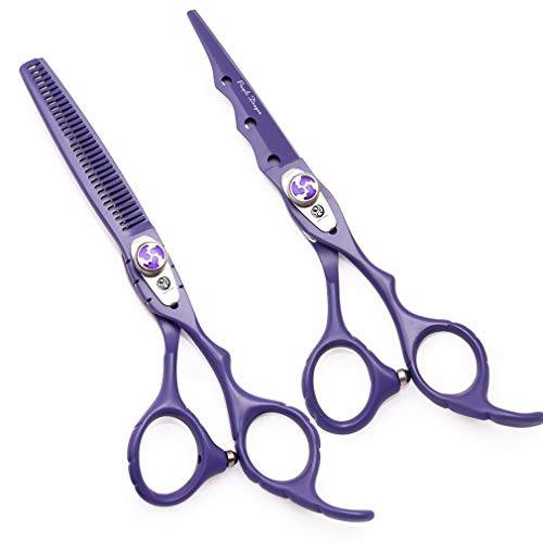 6.0 Professional Barber Hair Cutting Scissors Shear- Hairdressing Thinning Texturizing Shears for Hair Stylist or Family Use