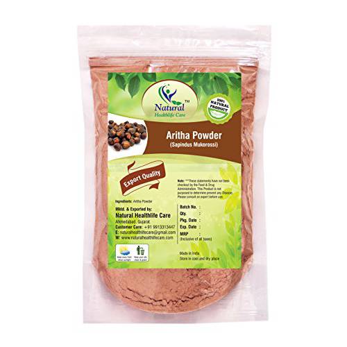 Aritha Powder/Soap nut Powder(SAPINDUS MUKOROSSI)FOR SILKY HAIRS / 100% Pure Natrural (100gm/(0.22 lb)/3.5 ounces)