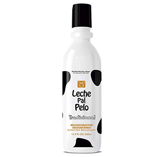 Leche Pal Pelo - Instant Hair Reconstructor Treatment with Soy, Wheat, Aloe and Avocado. Provides Intensive Hydration-14.9 Ounces. Tratamiento Reconstructor Con Soya, Trigo, Aguacate y Aloe
