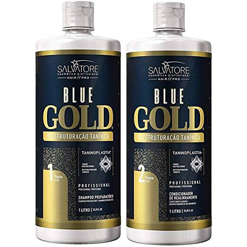 SALVATORE Blue Gold System Tanino Hair Restructuring Treatment Kit 2x1L
