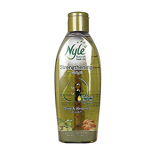 Nyle Strengthening Hair Oil with goodness of natural extracts of Coconut, Olive and Almond (300ml)(10.14 fluid ounces)