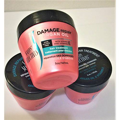 3pck - Salon Selectives Damage Repair Argan Oil with Vitamin E Hair Treatment