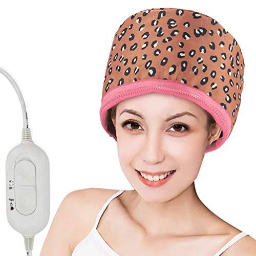 110V Hair Care Hat,Hair SPA Cap,Hair Care Steamer Cap,Thermal Hair Cap,Waterproof Home Hair Thermal Care Electric Hair Treatment Beauty Steamer Perfect for Family Personal Care (Diamond Pink)