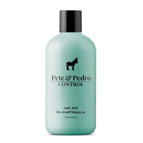 Pete & Pedro CONTROL Extra-Strength Dandruff & Anti-Itch Medicated Coal Tar Peppermint Tea Tree Oil Men’s & Women Shampoo | As Seen on Shark Tank, 8 oz.