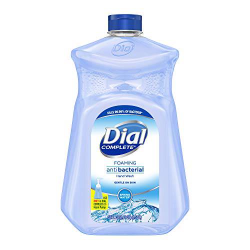 Dial Complete Antibacterial Foaming Hand Soap Refill, Spring Water, 52 fl oz