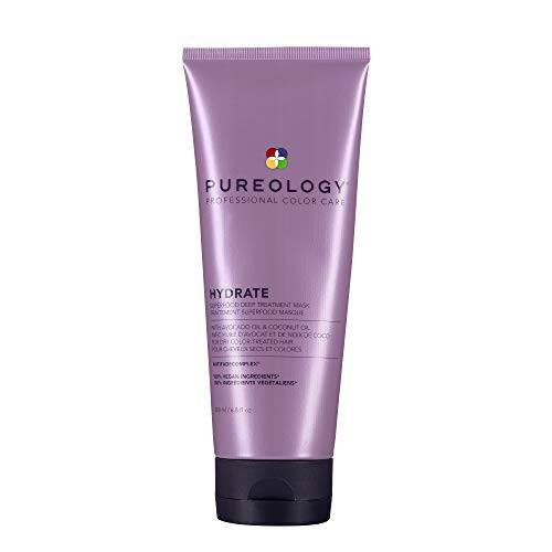 Pureology Hydrate Superfood Treatment Hair Mask | For Dry, Color Treated Hair | Silicone-Free | Vegan