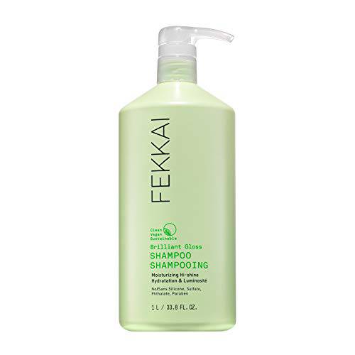 Fekkai Brilliant Gloss Shampoo - 1 Liter - Revives & Nourishes Dry, Frizz-Prone Hair - Salon Grade, EWG Compliant, Vegan & Cruelty Free