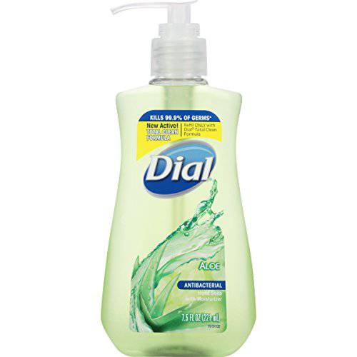 Dial Complete Antibacterial Liquid Hand Soap, Aloe Scent, 7.5 fl oz