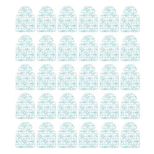 EXCEART 30pcs Moisture Heel Stickers Invisible Breathable Heel Pads Cushion Blister Guard Patch for Moisturizing Cracked Dry Foot Plantar Fasciitis