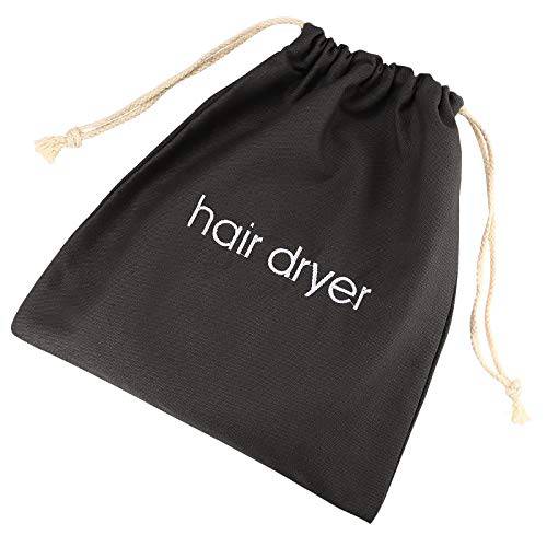 ERKXD Hair Dryer Bags Drawstring Bag Container Hairdryer Bag for travel bathroom (Grey)