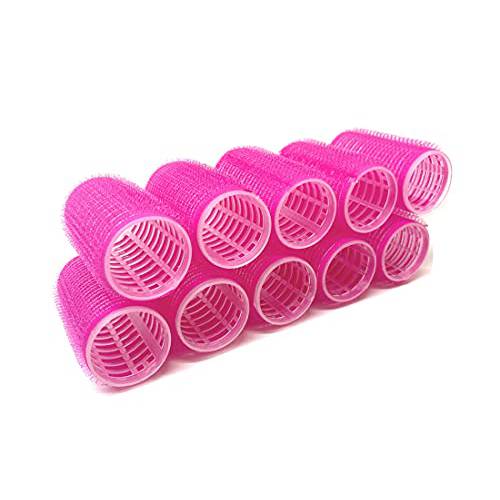 Medium Cling Hair Rollers Self Grip Hair Rollers Pro Salon Hairdressing Curlers Assorted Colors -10pc