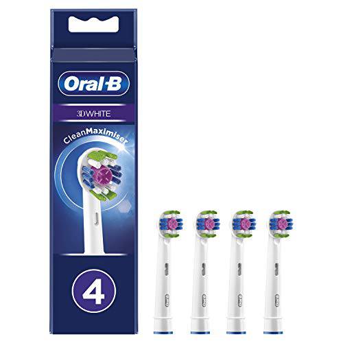 Oral-B 3D White Replacement Heads with Cleanmaximiser Technology