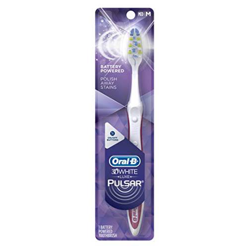 Oral-B Toothbrush Pulsar Medium 3D White (Battery) (6 Pack)