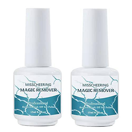 2 Pack Nail Polish Remover - Remove Gel Nail Polish Within 2-3 Minutes - Quick & Easy Polish Remover - No Need For Foil, Soaking Or Wrapping, 15ml1