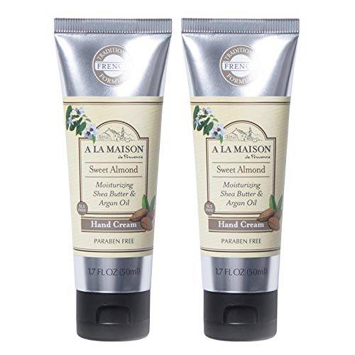 A LA MAISON Sweet Almond Lotion for Dry Skin - Natural Hand and Body Lotion (1 Pack, 1.7 oz Bottle)