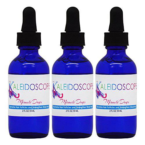 Kaleidoscope Miracle Drops Hair Growth Oil – Fast Hair Growth Serum (3-Pack, 2 Oz. Each)