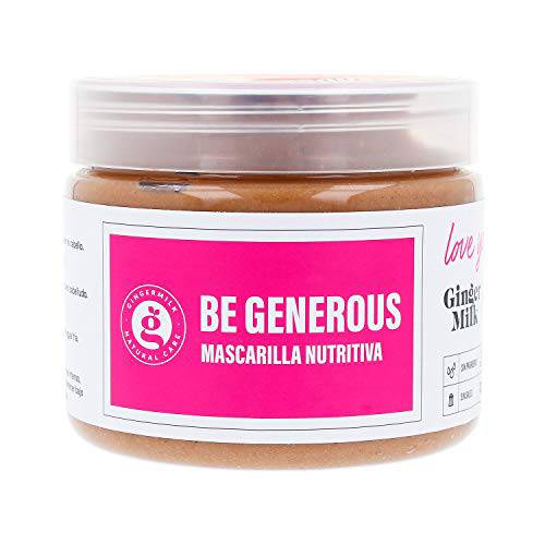 Nourishing hair mask with jojoba oil and ginger extract. BE GENEROUS deeply moisturizes