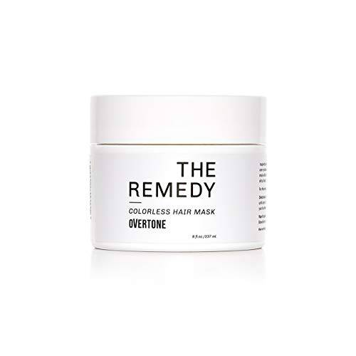 OVERTONE Haircare The Remedy Colorless Hydrating Mask with Shea Butter & Coconut Oil, Cruelty-Free, 8 oz
