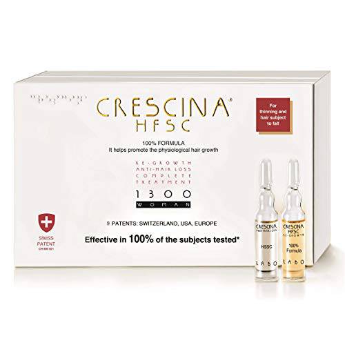 Crescina 1300 Woman Regrowth And Anti Hairloss 10+10 Vials