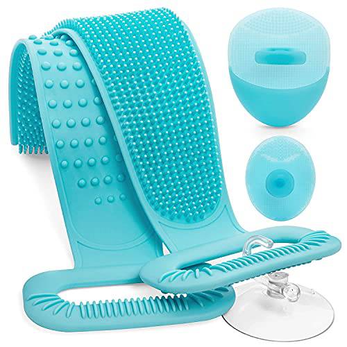 Silicone Back Scrubber for Shower, Back Scrubber for Shower, Back Scrubber, Silicone Body Brush, Back Washer for Shower, Silicone Bath Body Brush, Back Scrubber for Shower for Men & Women Exfoliating