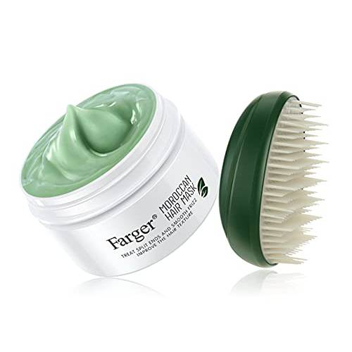 Farger Argan Oil Hair Mask, Intensive Moisturizing Conditioner Mask Hydrating Hair Mask Treatment For Dry Hair Vitamins For Repair & Nourishment 17.6 oz