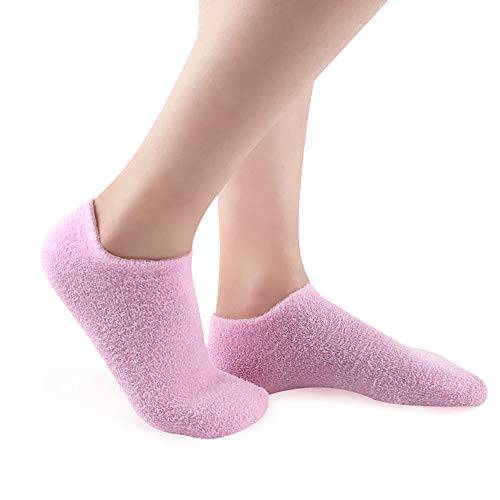 Moisturizing Socks for Moisturize Soften Repairing Dry Cracked Feet Skin Care (Pink, Sock)