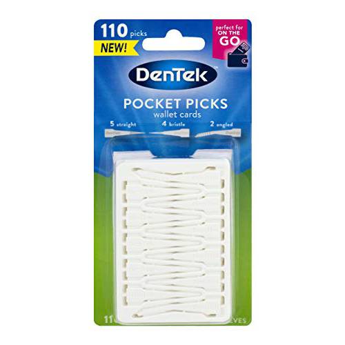DenTek Pocket Picks Wallet Cards | Perfect for On-the-Go | 110 Count