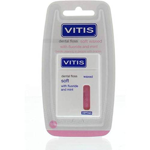 Vitis dental floss soft waxed with fluoride and mint by Vitis