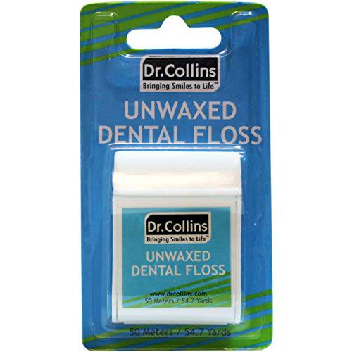 Dr. Collins Unwaxed Floss, 50m Package