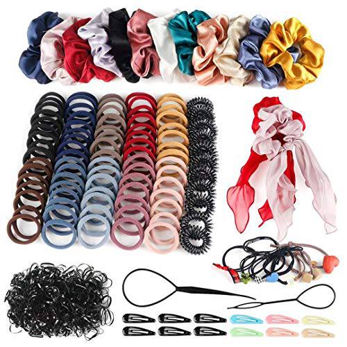 Hair Accessories for Girls, Variety Pack Scrunchies for Hair, Woman Elastic Hair Bands Hair Clips for Girls and Woman 748PCS