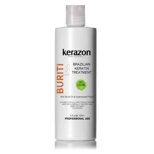 Brazilian Keratin Treatment Hair Complex Blowout 4oz/120ml Tratamiento de Keratina Importada Buriti Liss by KERAZON. Packaging may vary.