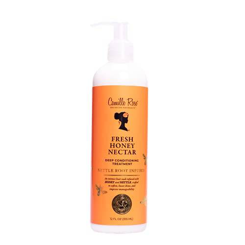 Camille Rose Fresh Honey Nectar Deep Conditioning Treatment to Hydrate, Stimulate Hair Growth and Add Shine