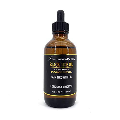 Black Rice Oil Hair Growth Oil 4oz - Tea Tree | All Natural Hair Growth Oil for Stronger, Thicker, and Longer Hair.