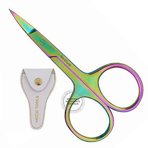 Professional Nail Scissors Curved, Stainless Steel, Trimming Scissors, Cuticle Scissors, Beard, Eyebrow, Multi-Purpose, Manicure Premium Quality