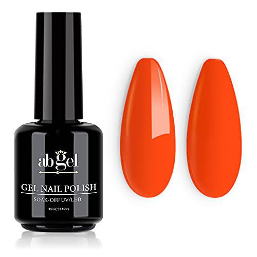 Gel Nail Polish,Black 15ml Soak Off UV LED Nail Gel Polish for Nail Art Salon DIY at Home Starter Gel Polish Manicure Summer Nail Polish by ab gel,0.5 fl.oz