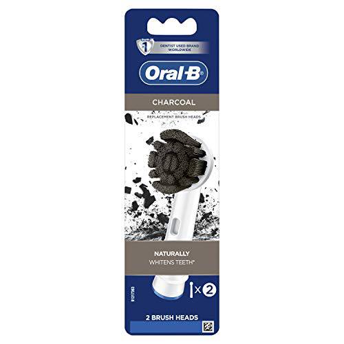 Oral-B Charcoal Electric Toothbrush Replacement Brush Heads Refill, 2 Count