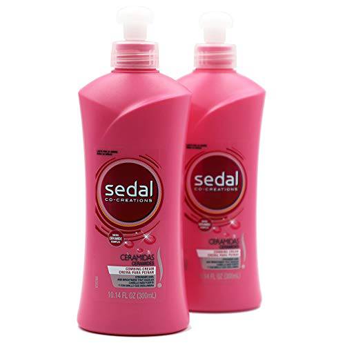 Sedal Co-Creations Ceramidas Leave In Hair Moisturizing Conditioner, 2-Pack, 10.14 Fl Oz, Bottles