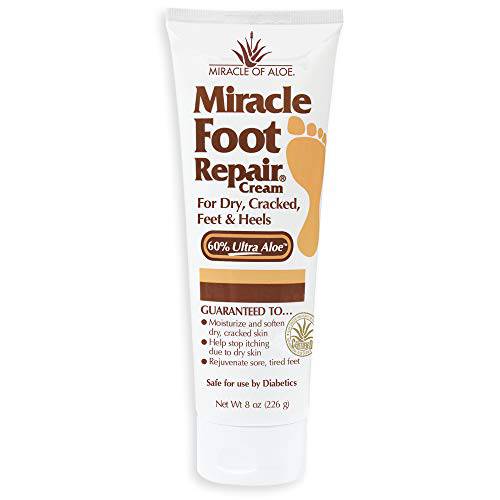 Miracle Foot Repair Cream | Fast Relief for Dry, Cracked, Itchy Feet and Heels | Moisturizes | Softens | Restores Comfort | Stops Nasty Odor