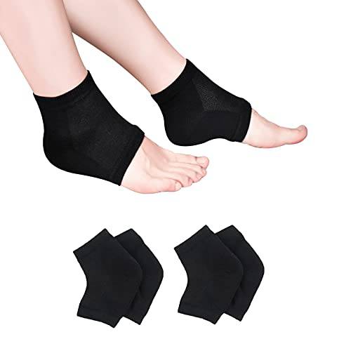 Moisturizing Socks, Moisturizing/Gel Heel Socks for Dry Cracked Heels, Ventilate Gel Spa Socks to Heal and Treat Dry, Gel Lining Infused with Vitamins