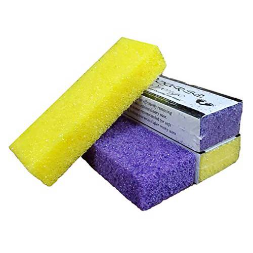 PrettyClaw | 4pc Pumice Stone for Feet Callus Remover Pumice Pad Pedicure Tool Pumice Bar Removes Dead Skin Pumice Foot Scrubber (Pack of 4)