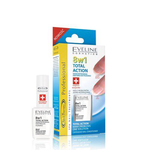 Eveline Nail Therapy Total Action Nail Conditioner 8 In 1 12ml by Eveline