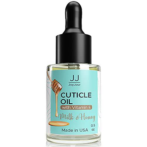 JoyJour by Yokita Premium Cuticle Oil - Heals Dry Cracked and Rigid Cuticles. Nourish and Moisturize Nails. 0.5 oz (Vanilla)
