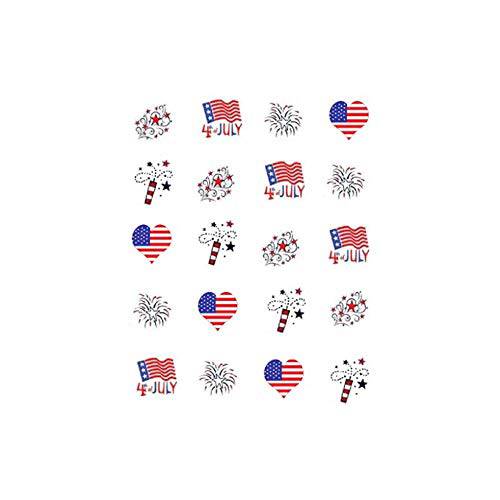 Red White & Blue (4th of July) Waterslide Nail Decals/Nail Art