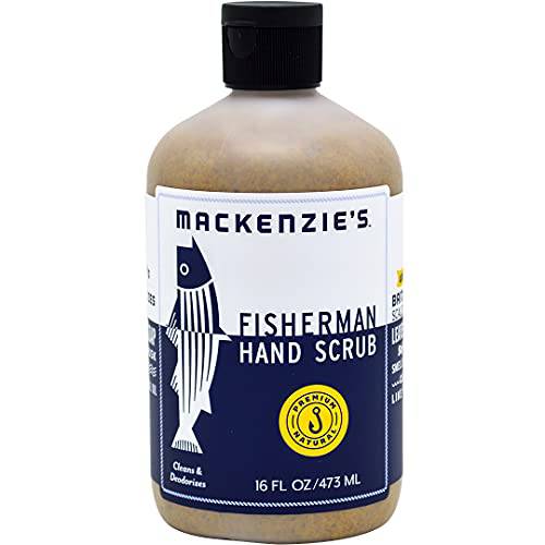 MacKenzie’s Fisherman Hand Scrub - 16 Oz - Cleansing & Deodorizing Hand Cleaner - Gifts for Fisherman, Cooks & Gardeners
