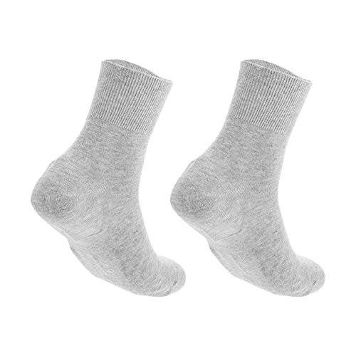Minkissy 2 Pcs Men Moisturizing Socks Cotton Gel Spa Socks Foot Repair Socks Anti Crack Socks Feet Care Treatment for Dry Cracked Rough Skin on Feet Black