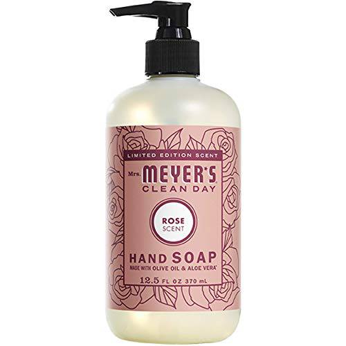 MRS. MEYER’S CLEAN DAY Liquid Hand Soap,Rose 12.5 Oz, (Pack - 6)