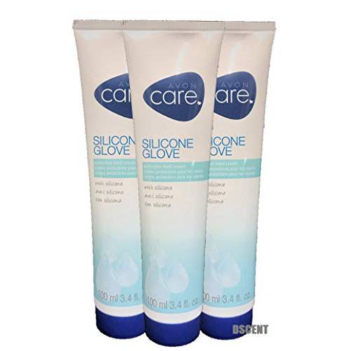 Avon Care Silicone Glove Hand Cream 3.4 fl oz (3 Pack)