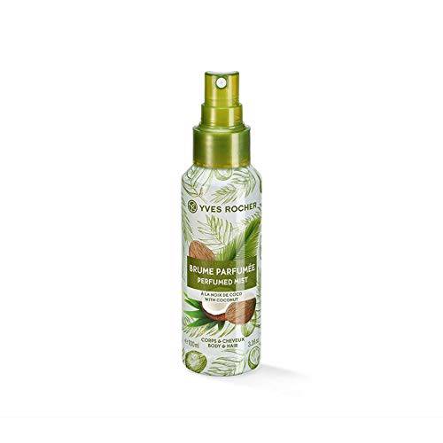 Yves Rocher Sensual Perfumed Body and Hair Mist - Coconut, 100 ml./3.3 fl.oz. Spray.