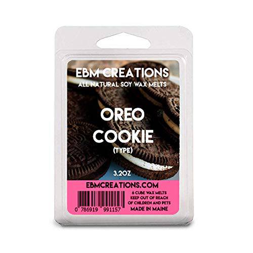 EBMCREATIONS Oreo Cookie - Scented All Natural Soy Wax Melts - 6 Pack Clamshell 3.2oz